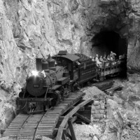 Rock tunnel at Silver Valley RR