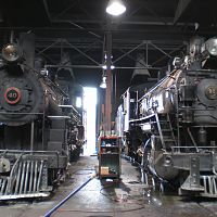 Inside Nevada Northern Ry Roundhouse