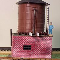 Atlas HO Water Tower, as bought at a train show.