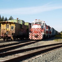 Tacoma Rail and BNSF Work Train Meet